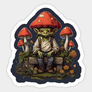 Goblincore Goblin Cottagecore Vintage Sticker